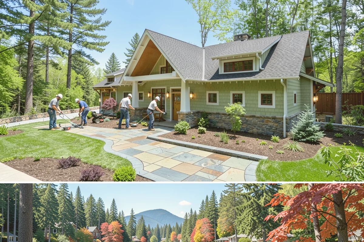 Hemlock Mulch Installation in Covington, King County, WA - Hemlock is ideal for an early-spring refresh to showcase new growth, or a fall application to warm up the beds before the rains...