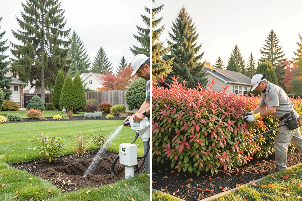Hemlock Mulch Installation in Duvall, King County, WA - Measure beds and confirm the natural hemlock look suits your plantings