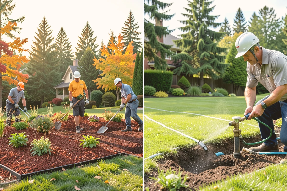 Hemlock Mulch Installation in Eatonville, Pierce County, WA - Measure beds and confirm the natural hemlock look suits your plantings