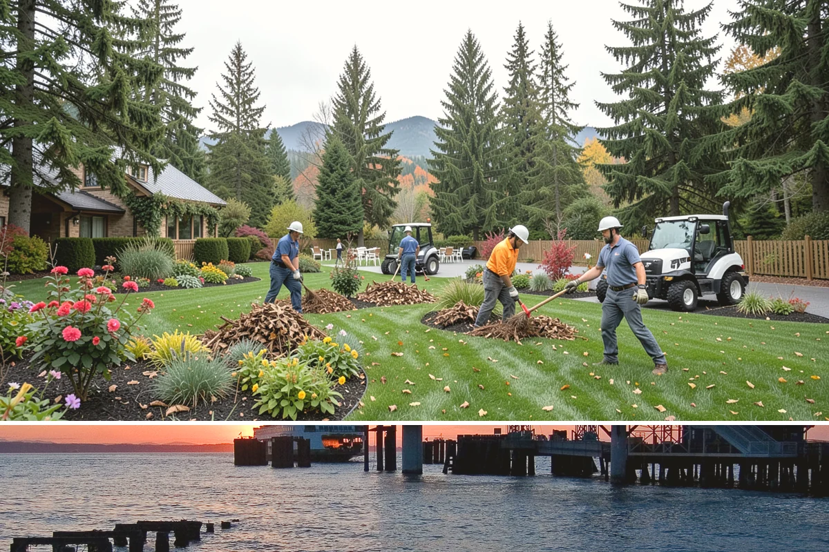 Hemlock Mulch Installation in Edmonds, Snohomish County, WA - Hemlock is ideal for an early-spring refresh to showcase new growth, or a fall application to warm up the beds before the rains...