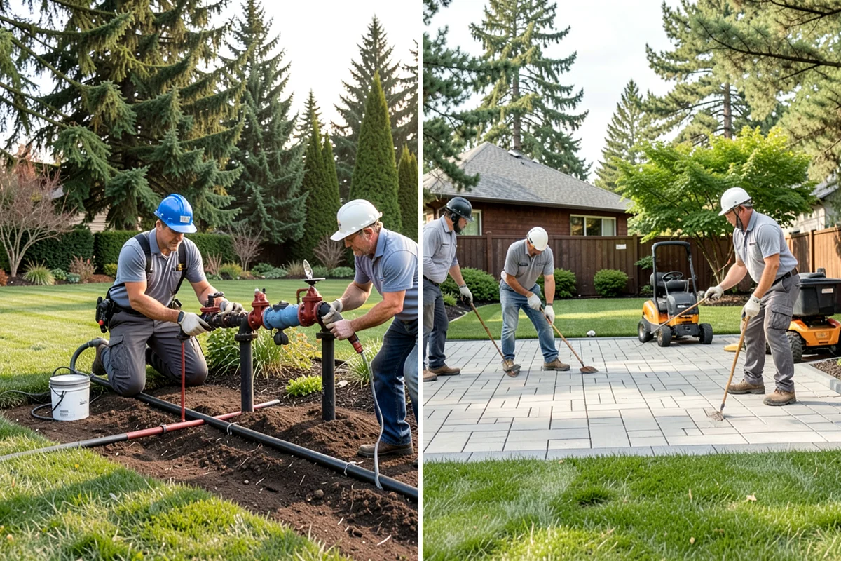 Hemlock Mulch Installation in Everett, Snohomish County, WA - Measure beds and confirm the natural hemlock look suits your plantings