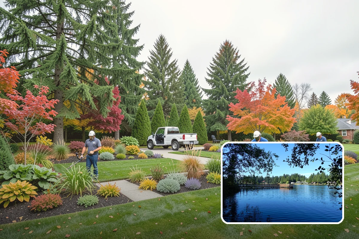 Hemlock Mulch Installation in Federal Way, King County, WA - Naturally rich red-brown color with no added dyes