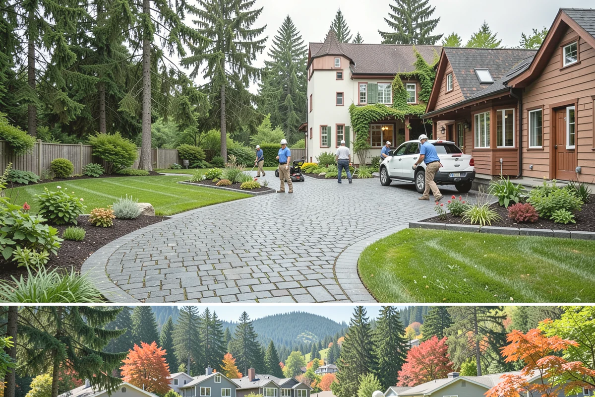 Hemlock Mulch Installation in Fircrest, Pierce County, WA - Hemlock is ideal for an early-spring refresh to showcase new growth, or a fall application to warm up the beds before the rains...