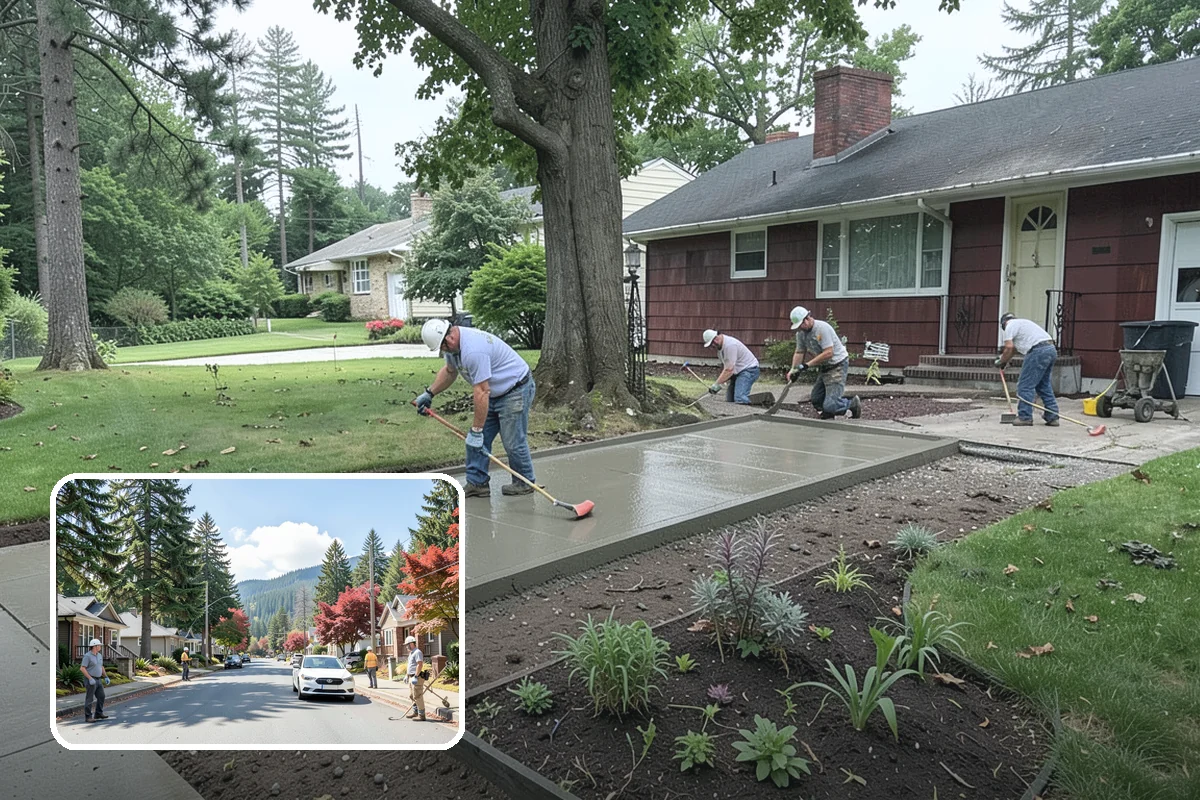 Hemlock Mulch Installation in Hunts Point, King County, WA - Naturally rich red-brown color with no added dyes