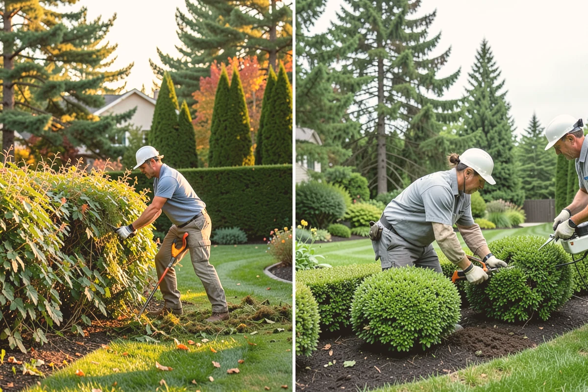 Hemlock Mulch Installation in Index, Snohomish County, WA - Measure beds and confirm the natural hemlock look suits your plantings
