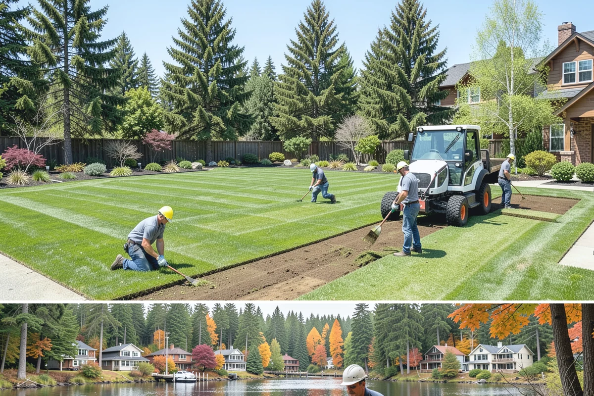 Hemlock Mulch Installation in La Conner, Skagit County, WA - Hemlock is ideal for an early-spring refresh to showcase new growth, or a fall application to warm up the beds before the rains...