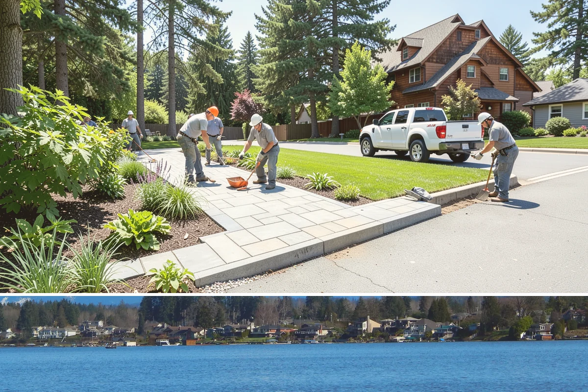 Hemlock Mulch Installation in Lake Stevens, Snohomish County, WA - Hemlock is ideal for an early-spring refresh to showcase new growth, or a fall application to warm up the beds before the rains...