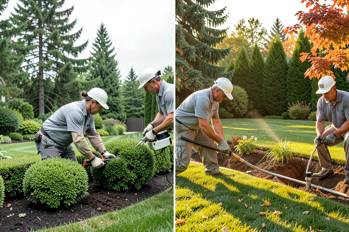Hemlock Mulch Installation in Lyman, Skagit County, WA - Measure beds and confirm the natural hemlock look suits your plantings