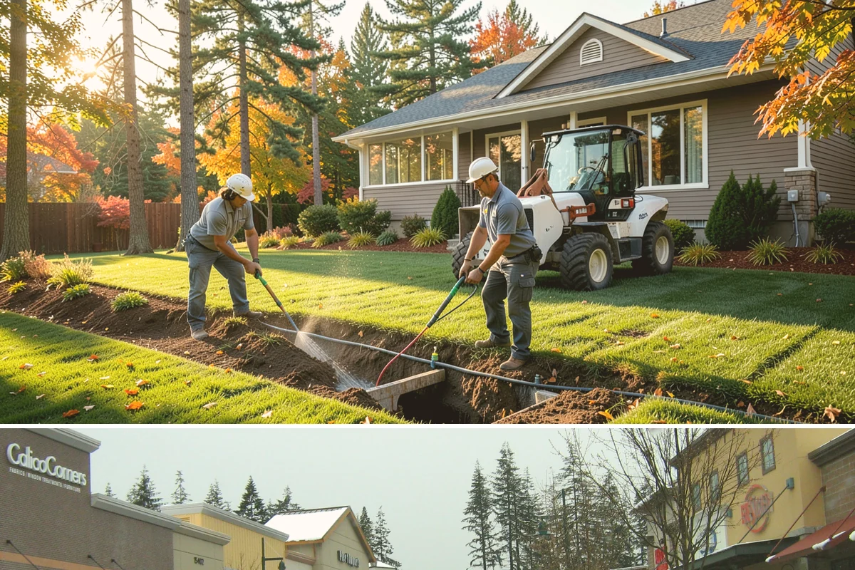 Hemlock Mulch Installation in Mill Creek, Snohomish County, WA - Hemlock is ideal for an early-spring refresh to showcase new growth, or a fall application to warm up the beds before the rains...