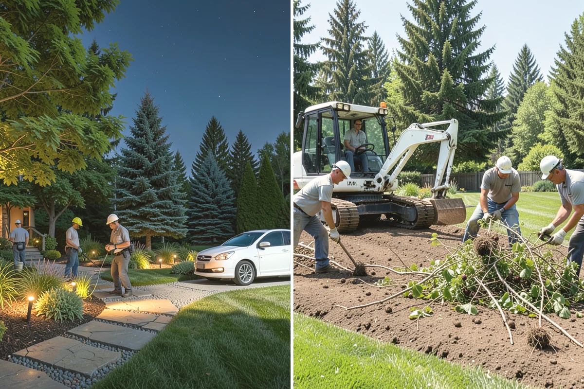 Hemlock Mulch Installation in Mukilteo, Snohomish County, WA - Measure beds and confirm the natural hemlock look suits your plantings