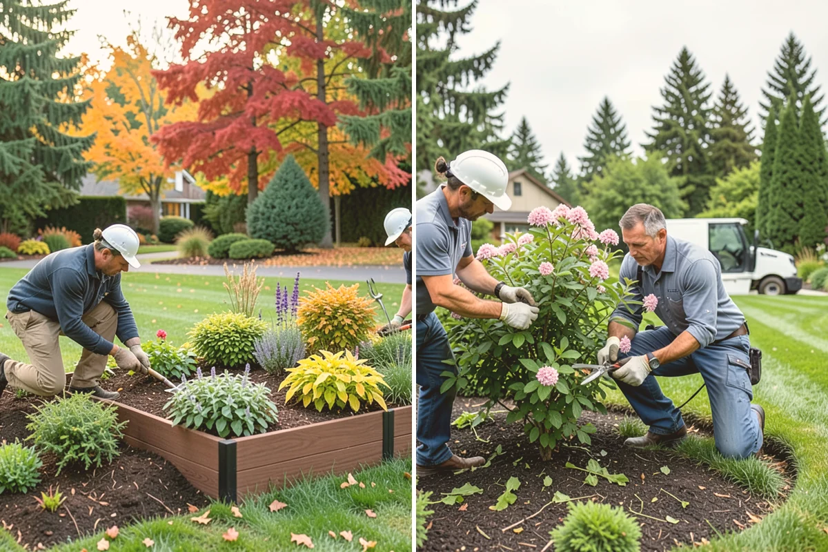 Hemlock Mulch Installation in Newcastle, King County, WA - Measure beds and confirm the natural hemlock look suits your plantings