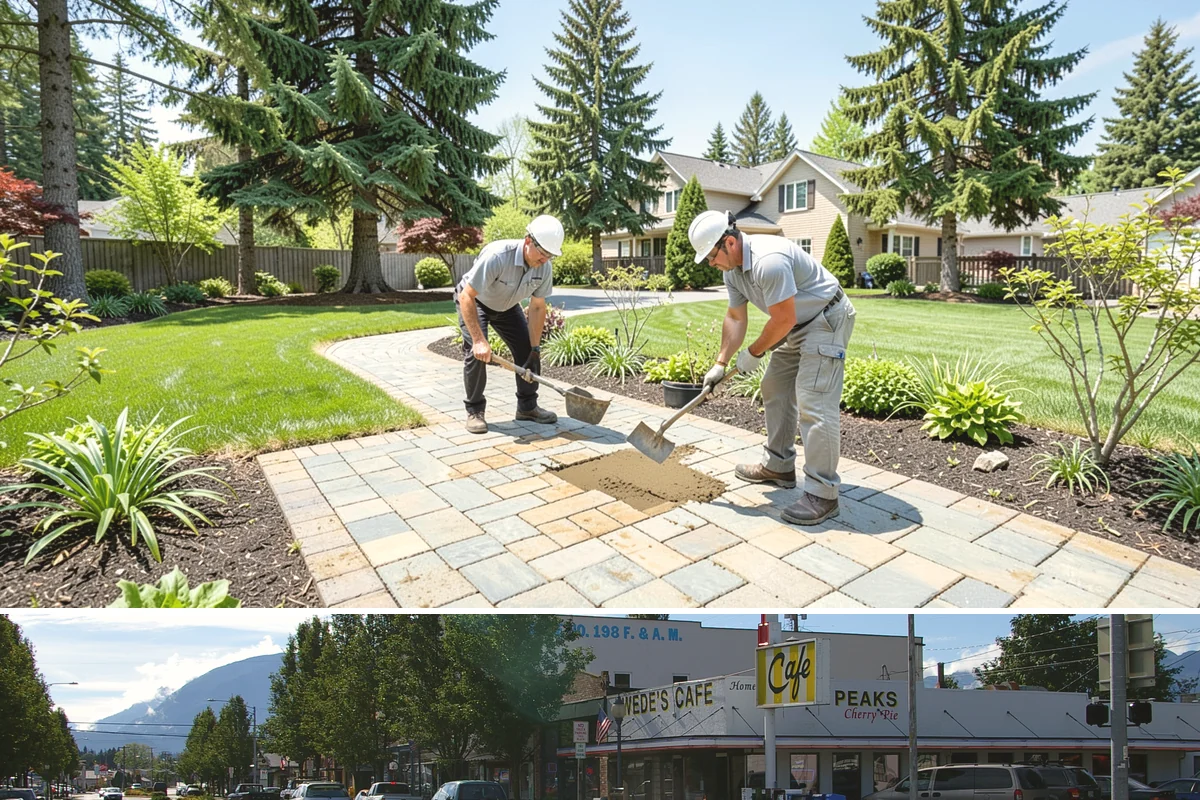 Hemlock Mulch Installation in North Bend, King County, WA - Hemlock is ideal for an early-spring refresh to showcase new growth, or a fall application to warm up the beds before the rains...