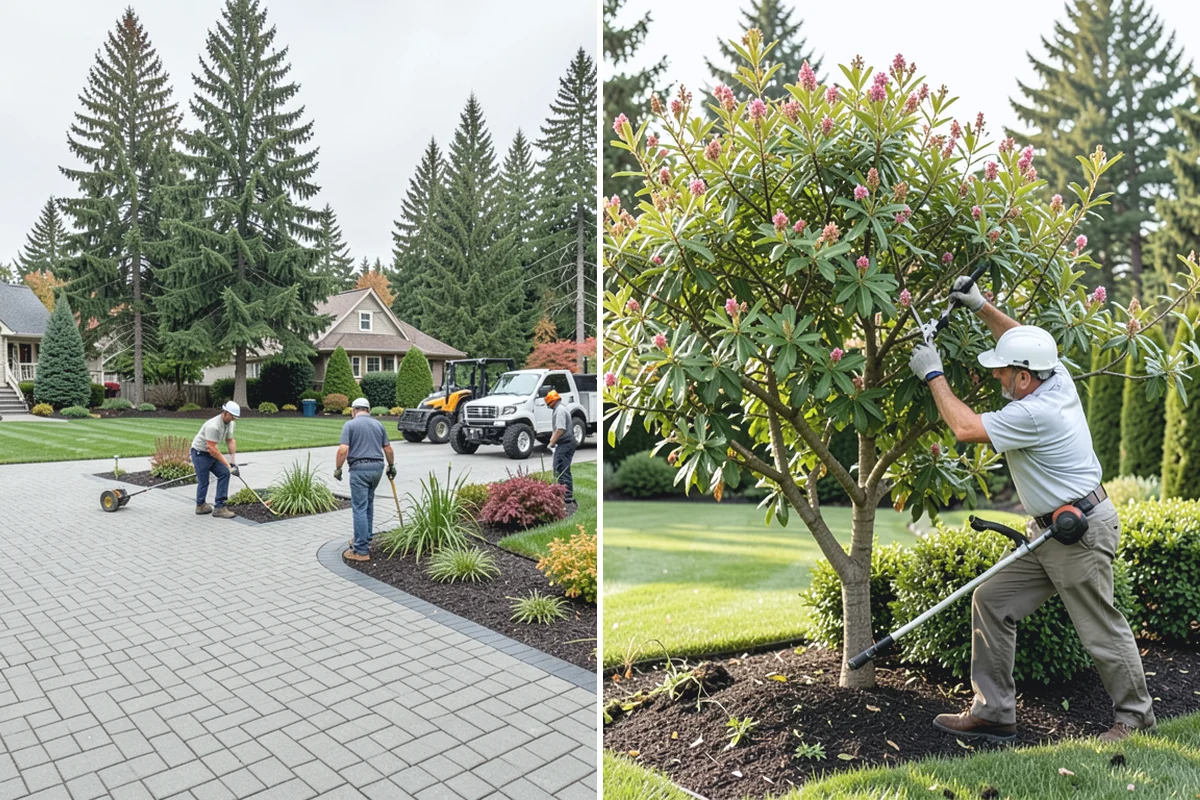 Hemlock Mulch Installation in Renton, King County, WA - Measure beds and confirm the natural hemlock look suits your plantings