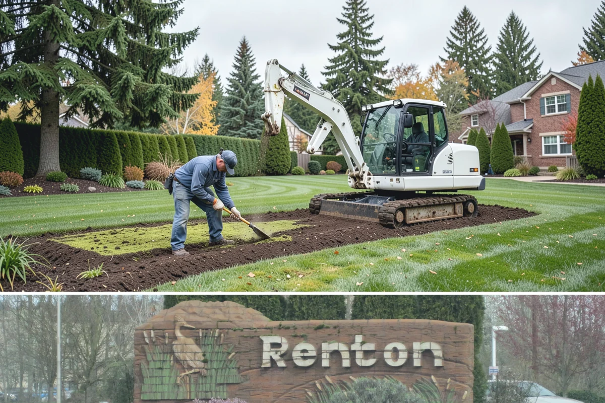Hemlock Mulch Installation in Renton, King County, WA - Hemlock is ideal for an early-spring refresh to showcase new growth, or a fall application to warm up the beds before the rains...