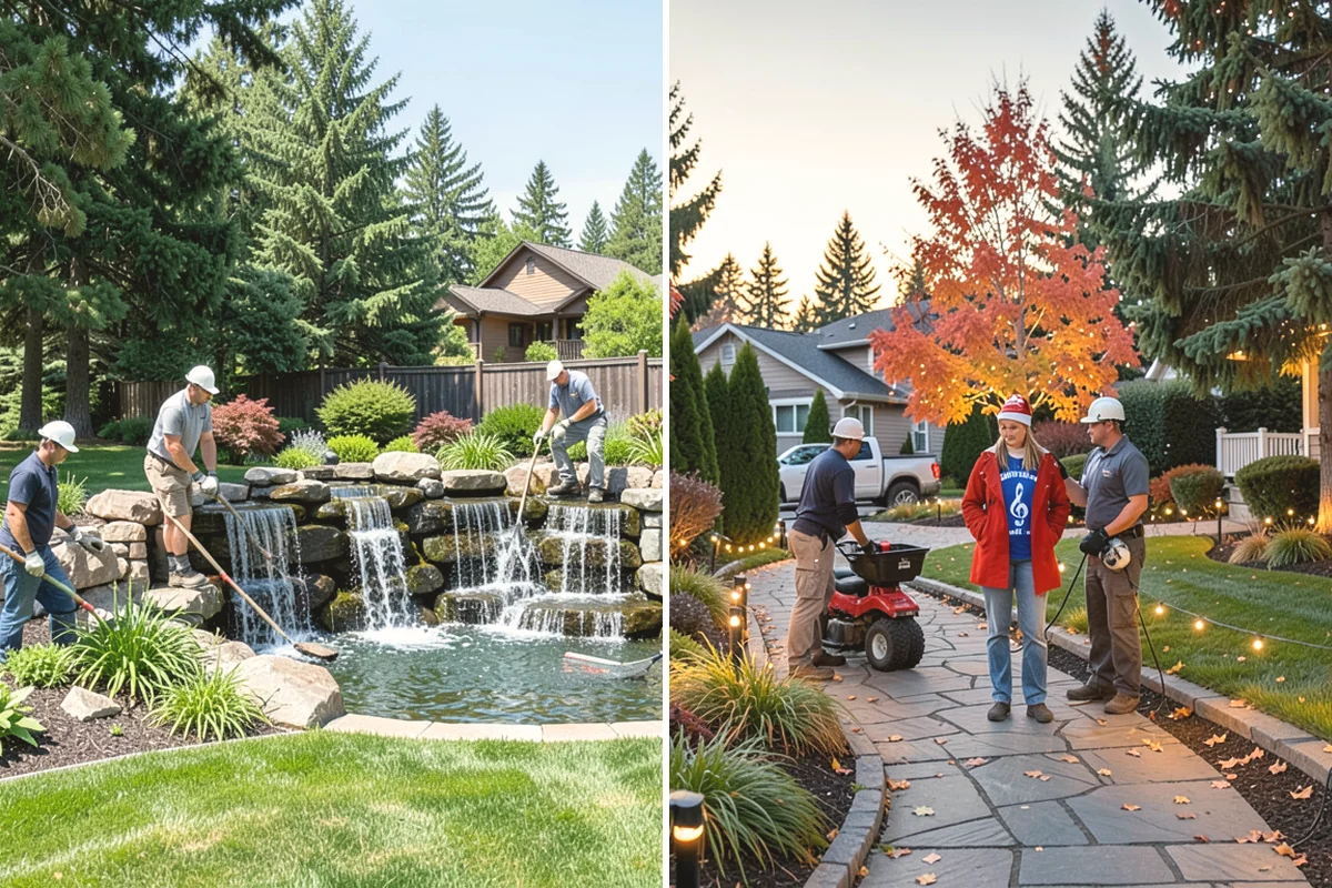 Hemlock Mulch Installation in Ruston, Pierce County, WA - Measure beds and confirm the natural hemlock look suits your plantings