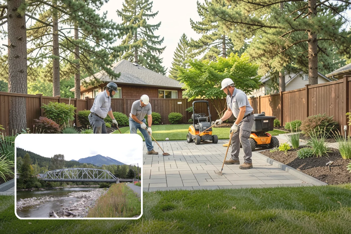 Hemlock Mulch Installation in Skykomish, King County, WA - Naturally rich red-brown color with no added dyes
