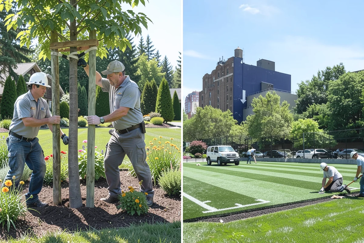 Hemlock Mulch Installation in South Prairie, Pierce County, WA - Measure beds and confirm the natural hemlock look suits your plantings