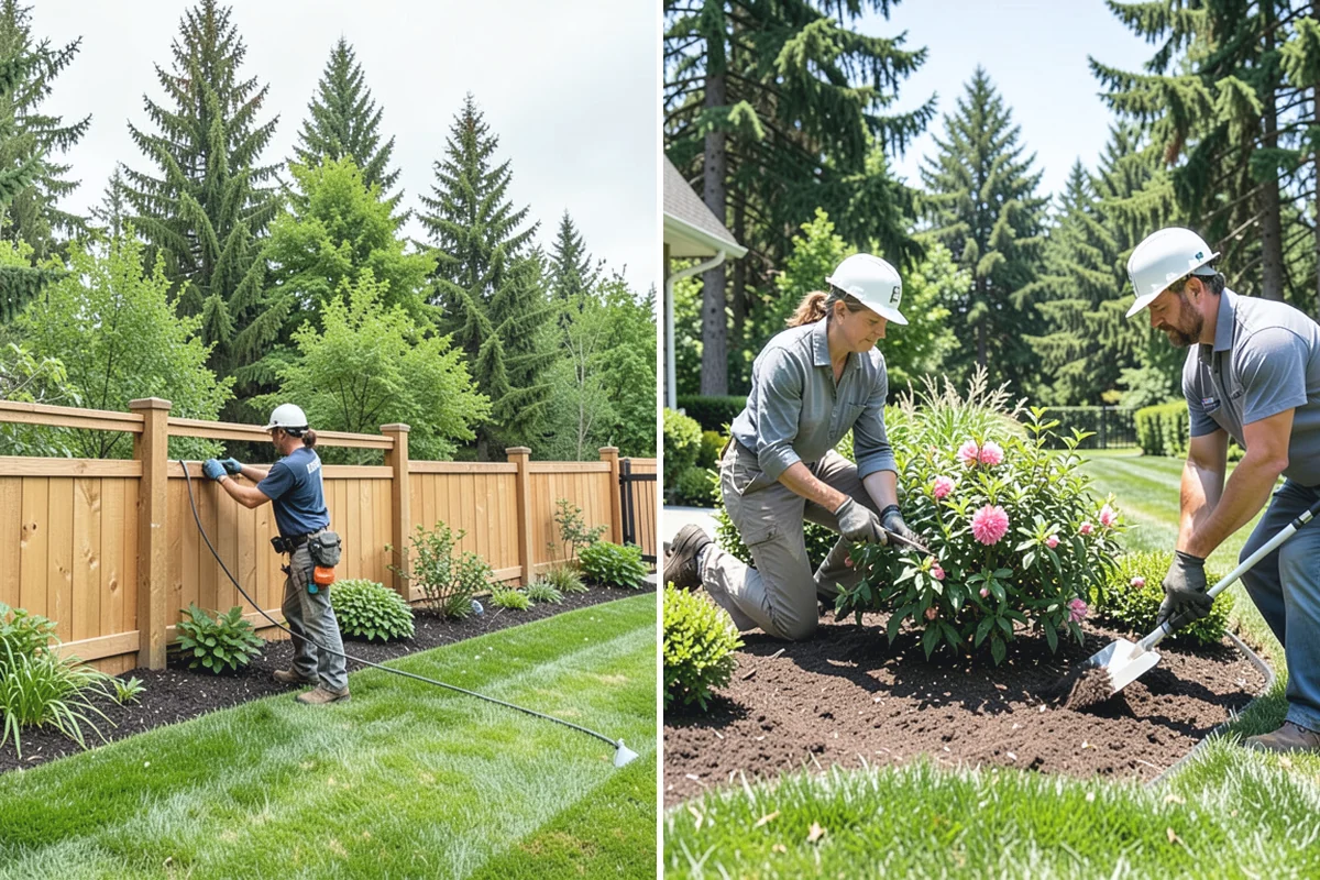Hemlock Mulch Installation in Sumner, Pierce County, WA - Measure beds and confirm the natural hemlock look suits your plantings