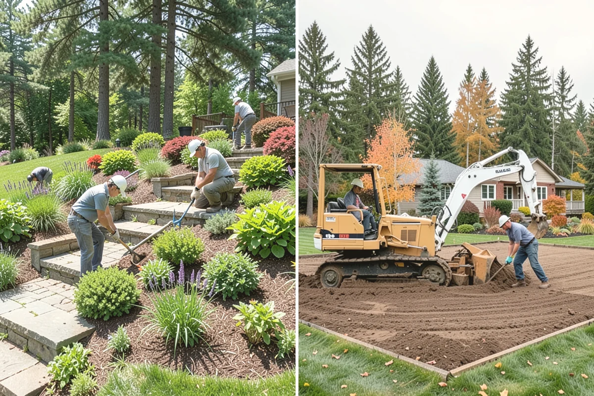 Hemlock Mulch Installation in Tacoma, Pierce County, WA - Measure beds and confirm the natural hemlock look suits your plantings