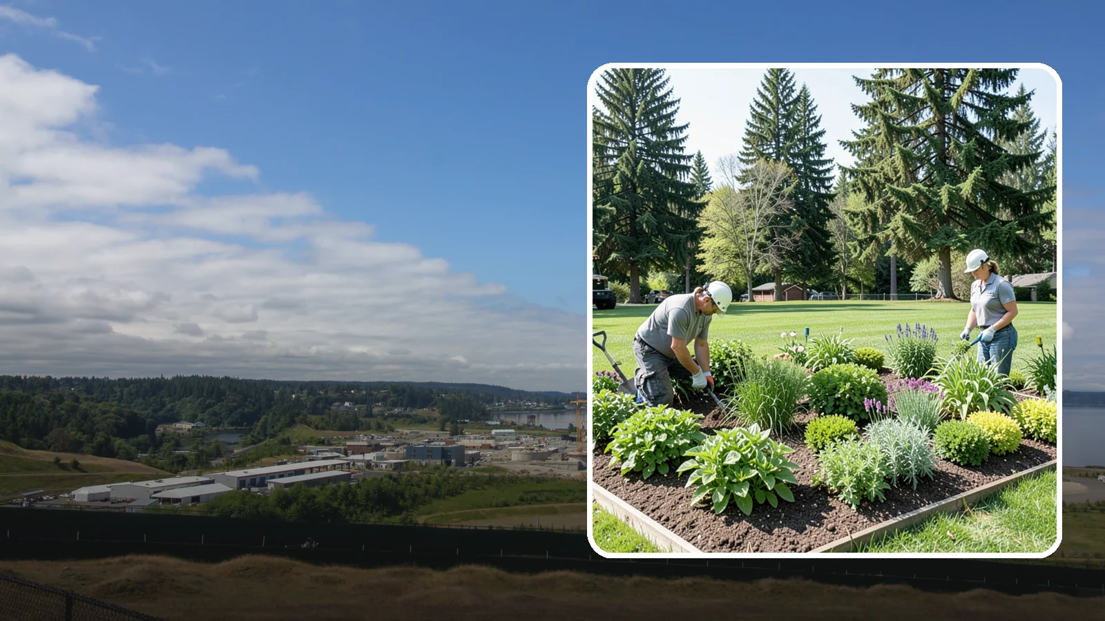 Herb Garden Installation in University Place, Pierce County, WA - We build productive herb gardens that flourish in the cool, moist Northwest climate.