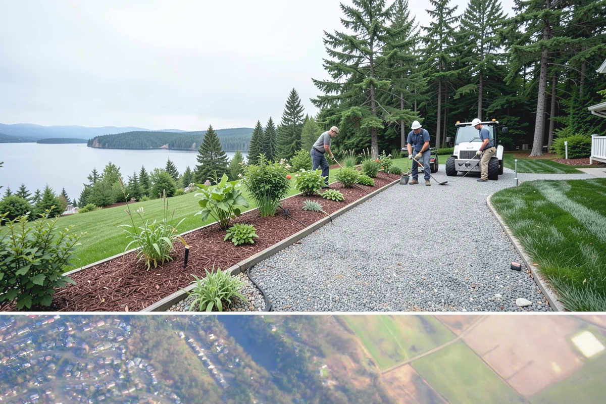 HOA Landscape Maintenance in Algona, King County, WA - Serviced year-round on an annual HOA contract, with intensive growing-season maintenance and winter attention to moss, drainage...