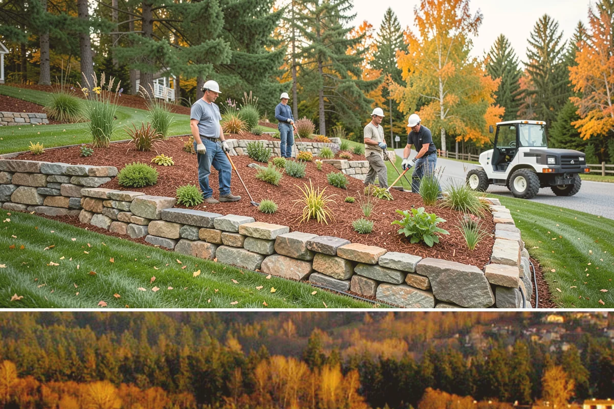 HOA Landscape Maintenance in Kenmore, King County, WA - Serviced year-round on an annual HOA contract, with intensive growing-season maintenance and winter attention to moss, drainage...