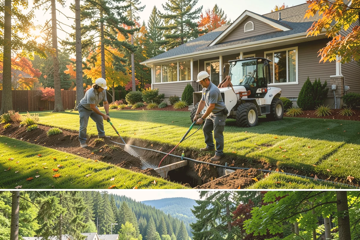 HOA Landscape Maintenance in Lake Forest Park, King County, WA - Serviced year-round on an annual HOA contract, with intensive growing-season maintenance and winter attention to moss, drainage...