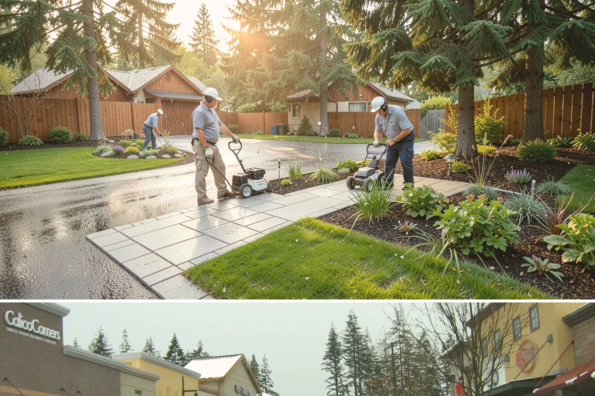 HOA Landscape Maintenance in Mill Creek, Snohomish County, WA - Serviced year-round on an annual HOA contract, with intensive growing-season maintenance and winter attention to moss, drainage...