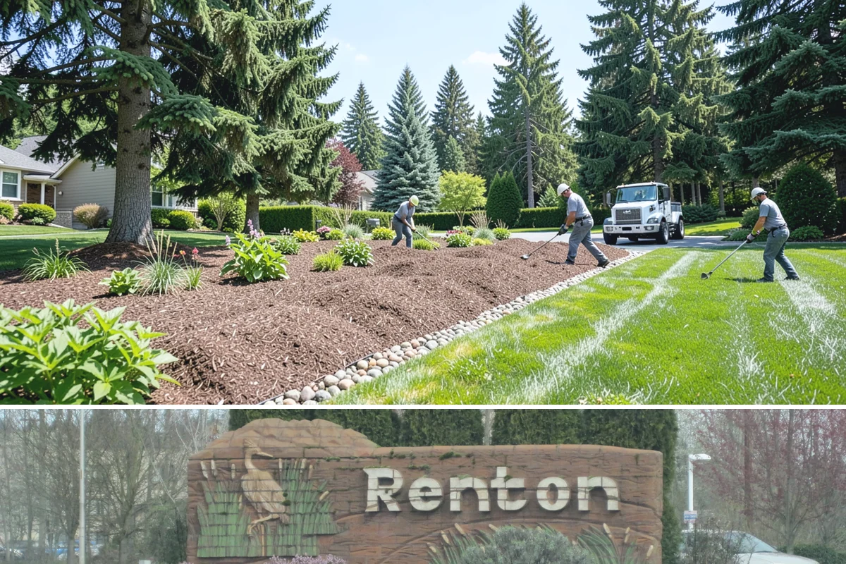 HOA Landscape Maintenance in Renton, King County, WA - Serviced year-round on an annual HOA contract, with intensive growing-season maintenance and winter attention to moss, drainage...