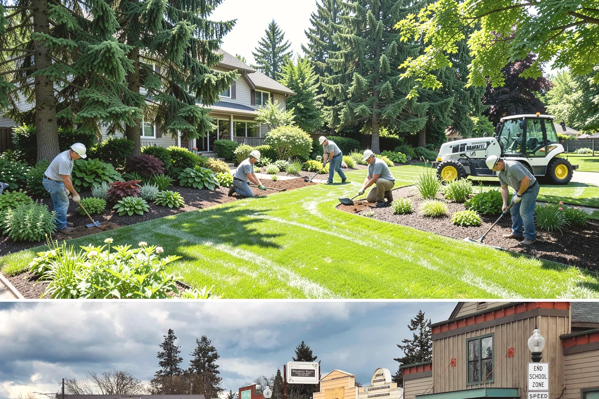 HOA Landscape Maintenance in Roy, Pierce County, WA - Serviced year-round on an annual HOA contract, with intensive growing-season maintenance and winter attention to moss, drainage...
