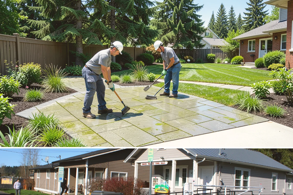 HOA Landscape Maintenance in South Prairie, Pierce County, WA - Serviced year-round on an annual HOA contract, with intensive growing-season maintenance and winter attention to moss, drainage...
