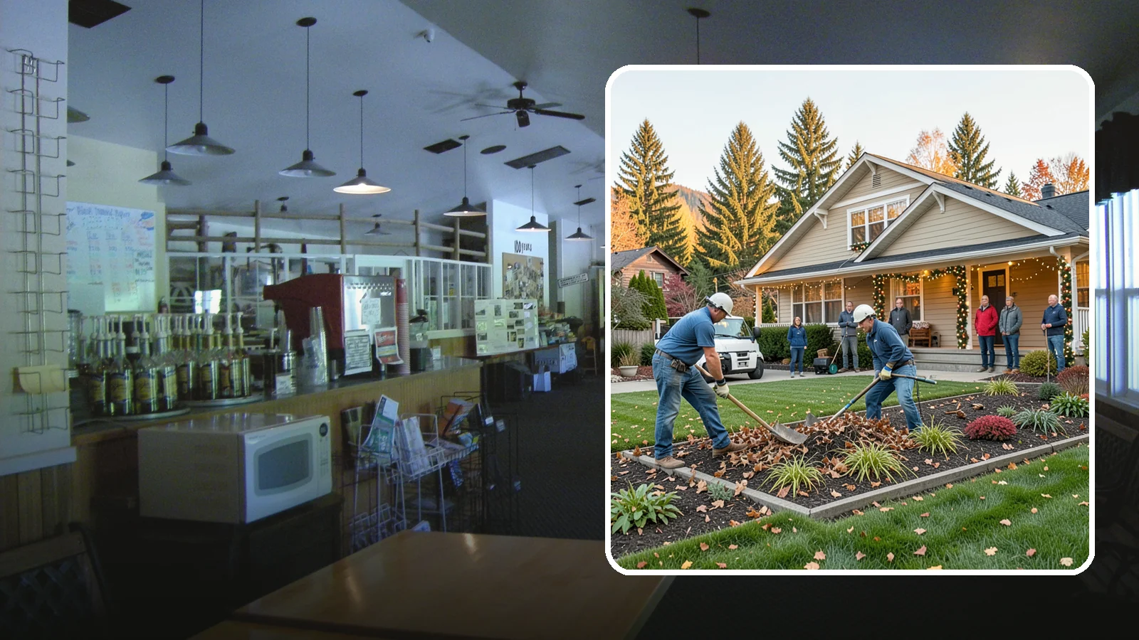 Holiday Decorating in Black Diamond, King County, WA - We design, install, and take down festive holiday lighting and displays for homes and businesses throughout the Puget Sound area.