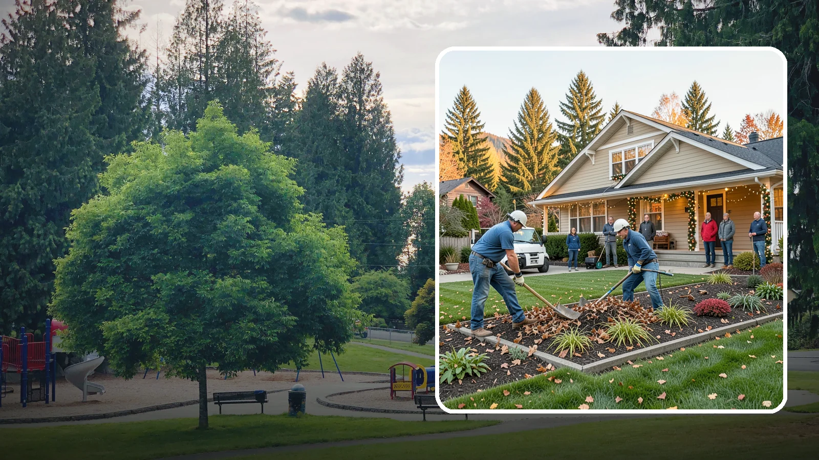 Holiday Decorating in Bonney Lake, Pierce County, WA - We design, install, and take down festive holiday lighting and displays for homes and businesses throughout the Puget Sound area.