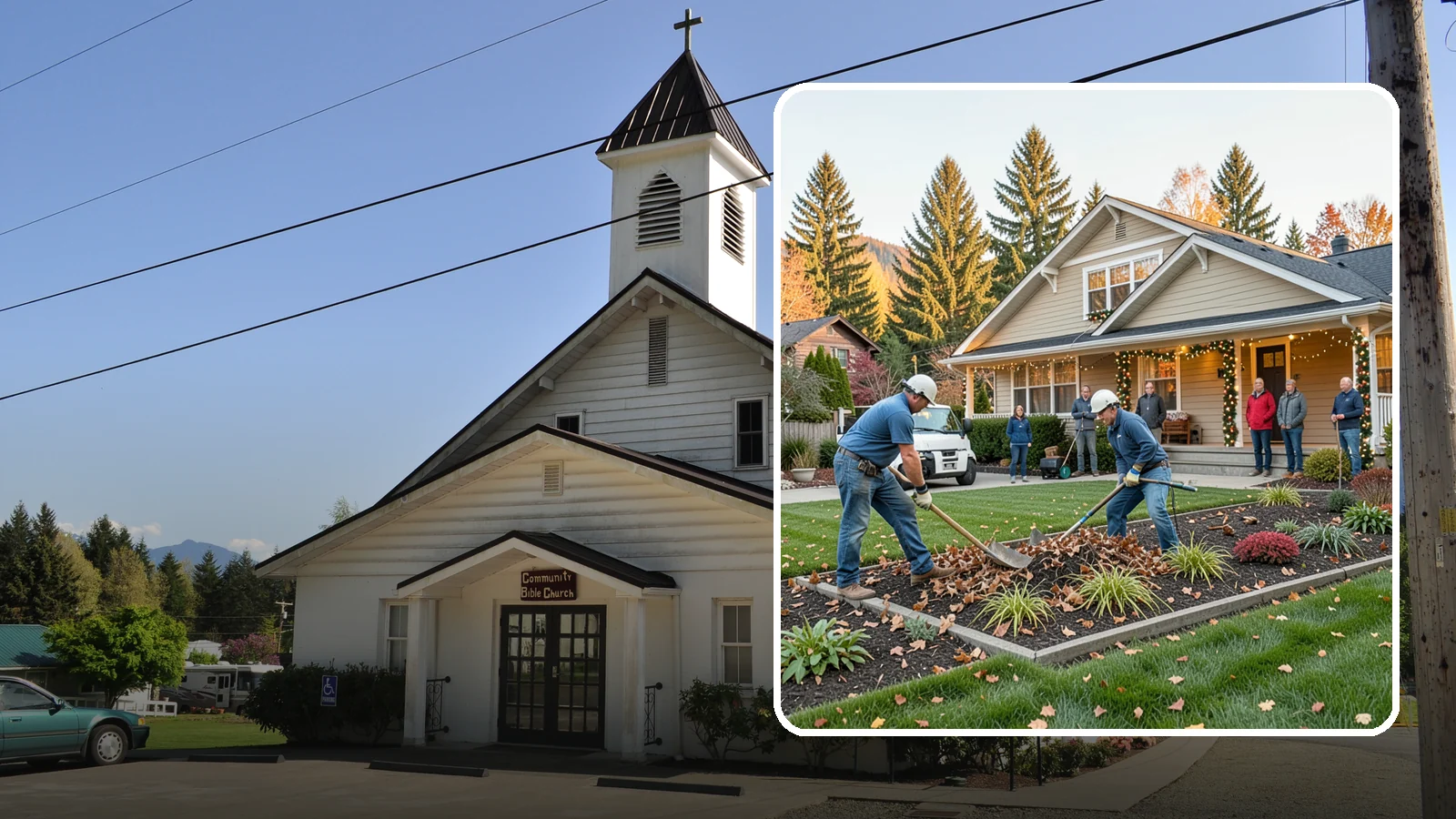 Holiday Decorating in Concrete, Skagit County, WA - We design, install, and take down festive holiday lighting and displays for homes and businesses throughout the Puget Sound area.