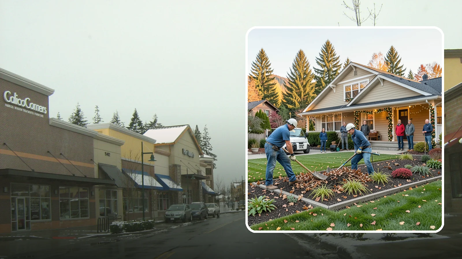 Holiday Decorating in Mill Creek, Snohomish County, WA - We design, install, and take down festive holiday lighting and displays for homes and businesses throughout the Puget Sound area.
