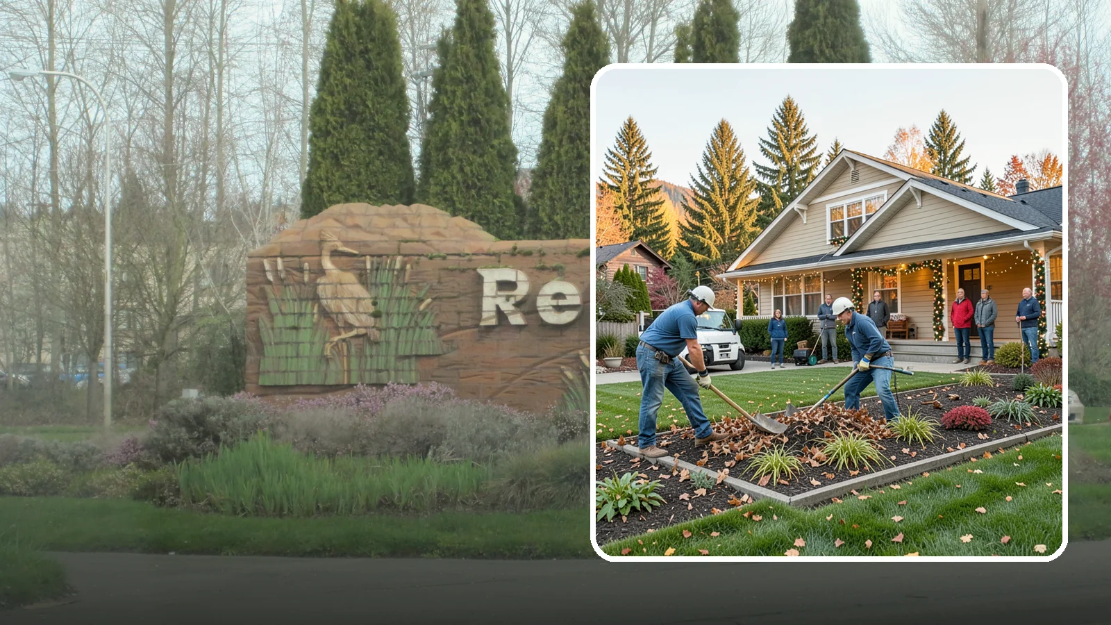 Holiday Decorating in Renton, King County, WA - We design, install, and take down festive holiday lighting and displays for homes and businesses throughout the Puget Sound area.