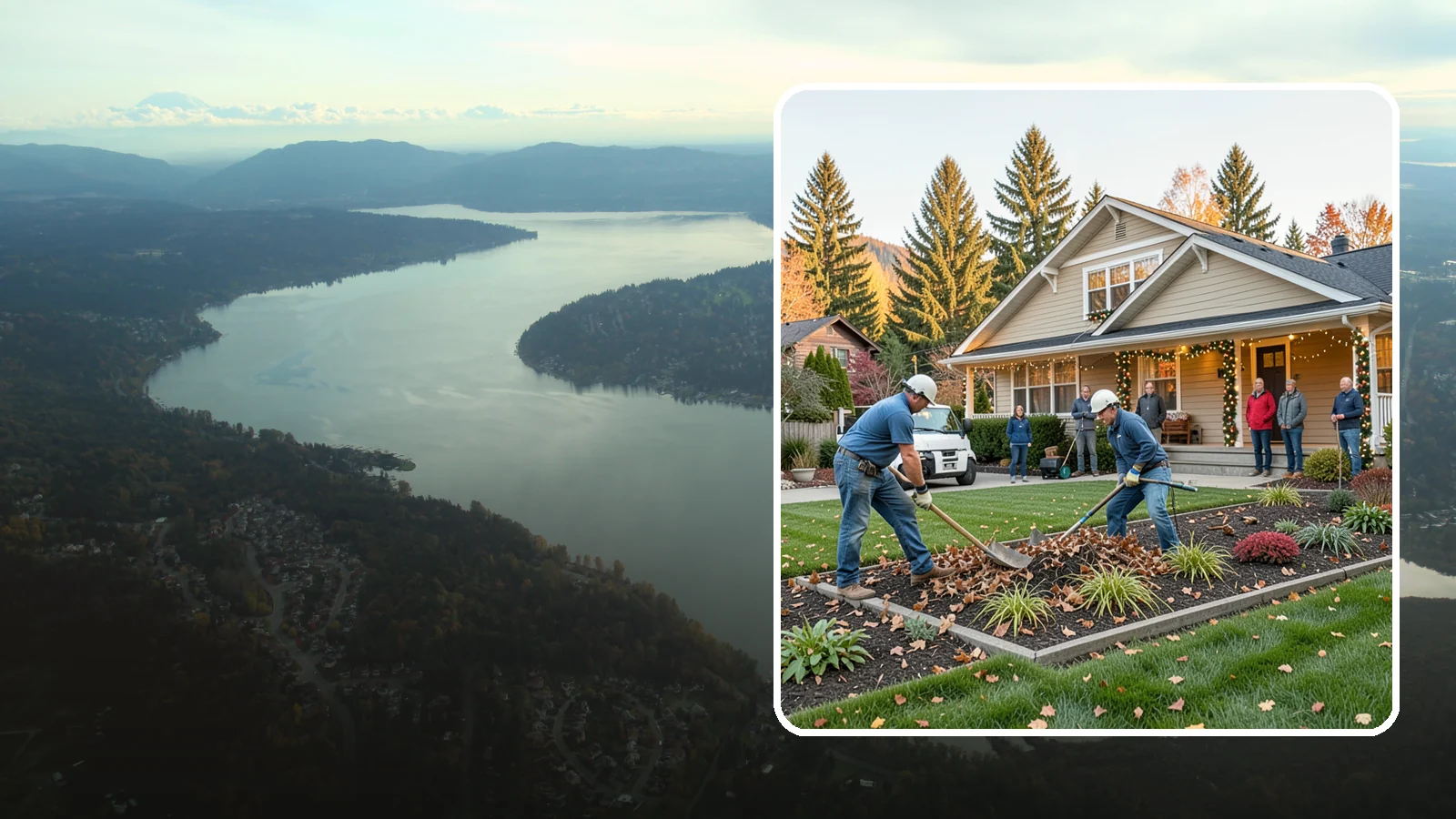 Holiday Decorating in Sammamish, King County, WA - We design, install, and take down festive holiday lighting and displays for homes and businesses throughout the Puget Sound area.