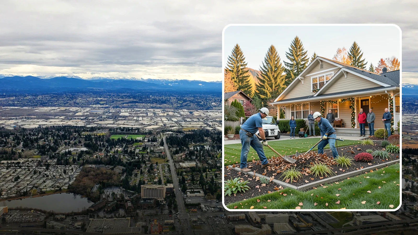 Holiday Decorating in SeaTac, King County, WA - We design, install, and take down festive holiday lighting and displays for homes and businesses throughout the Puget Sound area.