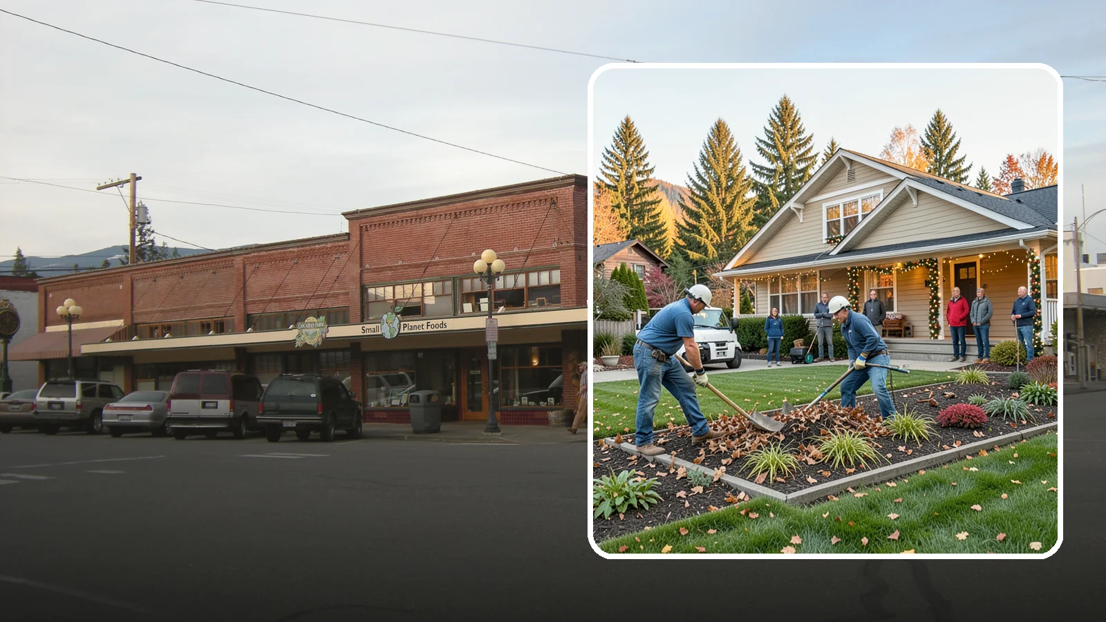 Holiday Decorating in Sedro-Woolley, Skagit County, WA - We design, install, and take down festive holiday lighting and displays for homes and businesses throughout the Puget Sound area.