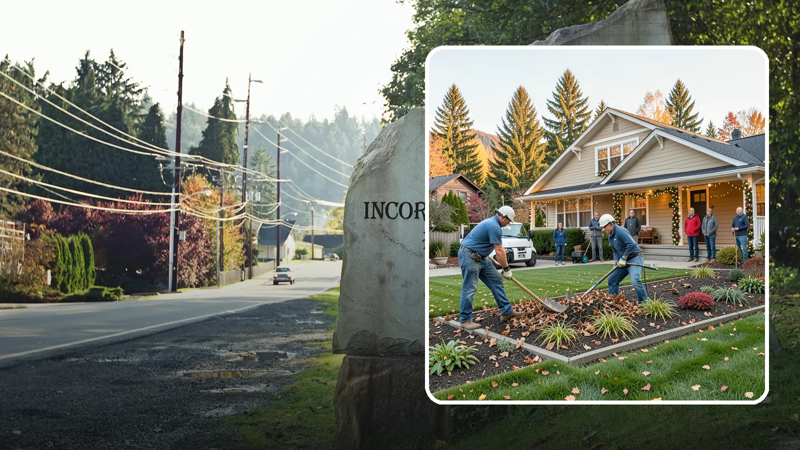 Holiday Decorating in Wilkeson, Pierce County, WA - We design, install, and take down festive holiday lighting and displays for homes and businesses throughout the Puget Sound area.