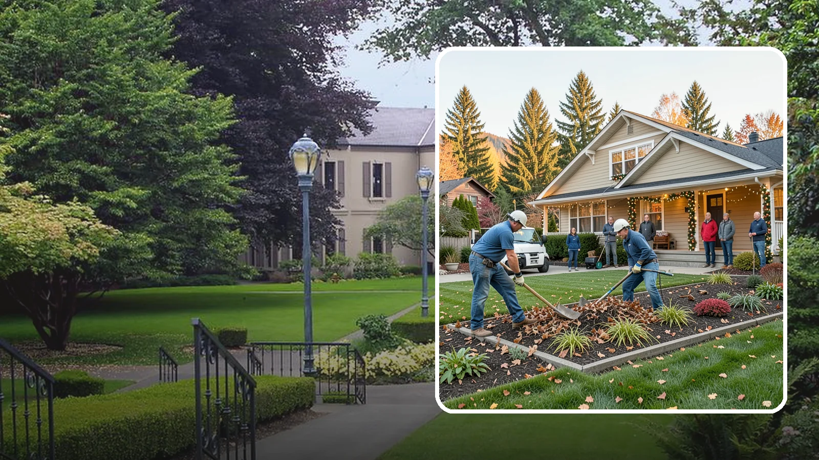 Holiday Decorating in Woodinville, King County, WA - We design, install, and take down festive holiday lighting and displays for homes and businesses throughout the Puget Sound area.