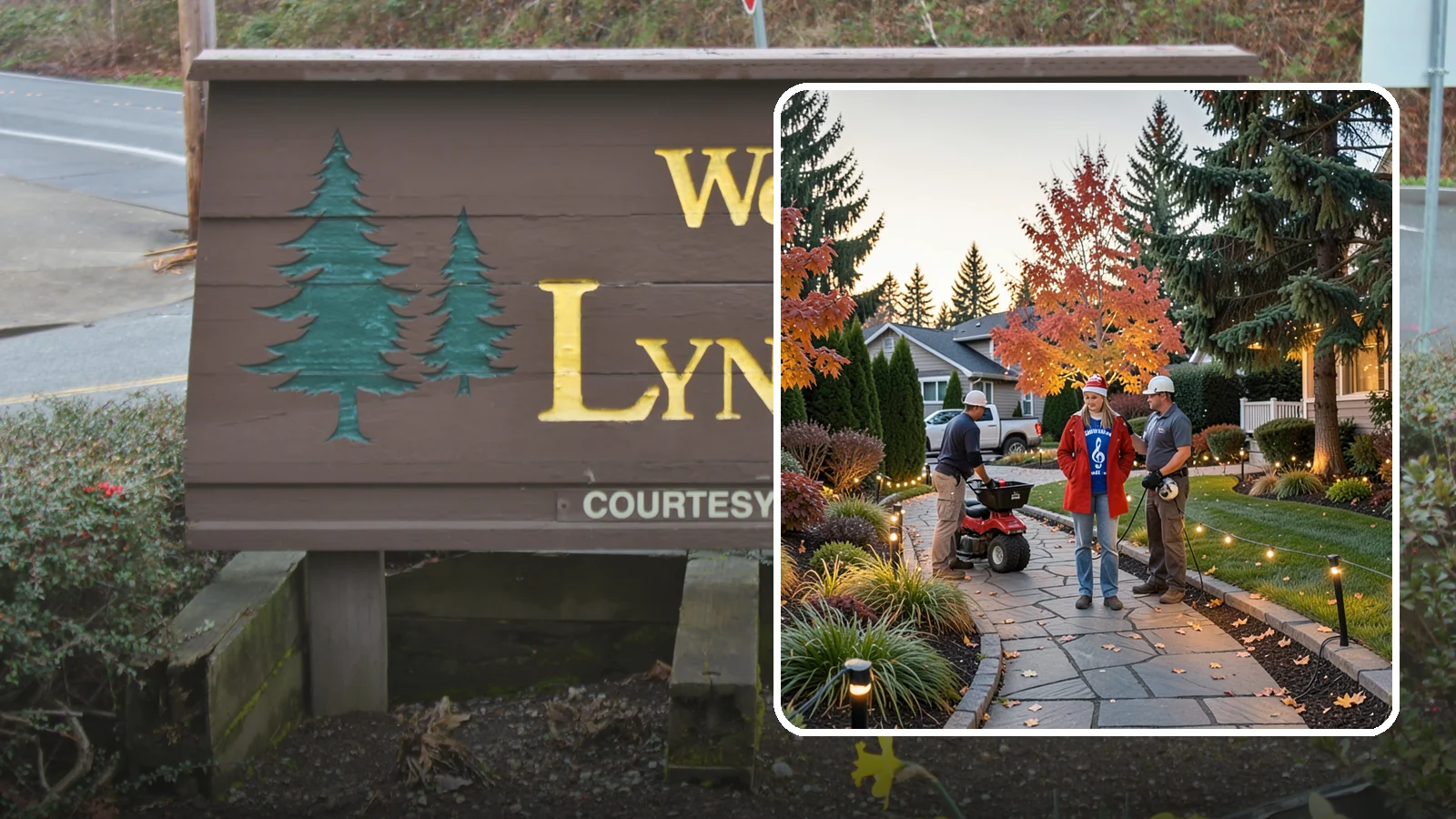 Holiday Lighting Installation in Lynnwood, Snohomish County, WA - We design and hang professional holiday lighting that brightens the long, dark Northwest winter safely and beautifully.