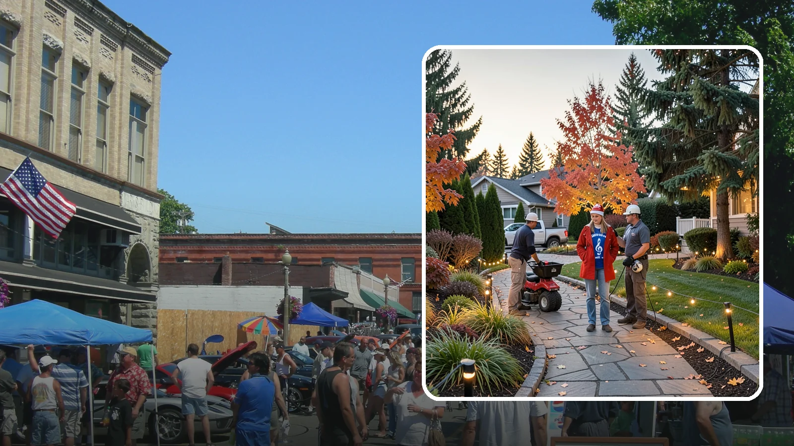Holiday Lighting Installation in Snohomish, Snohomish County, WA - We design and hang professional holiday lighting that brightens the long, dark Northwest winter safely and beautifully.