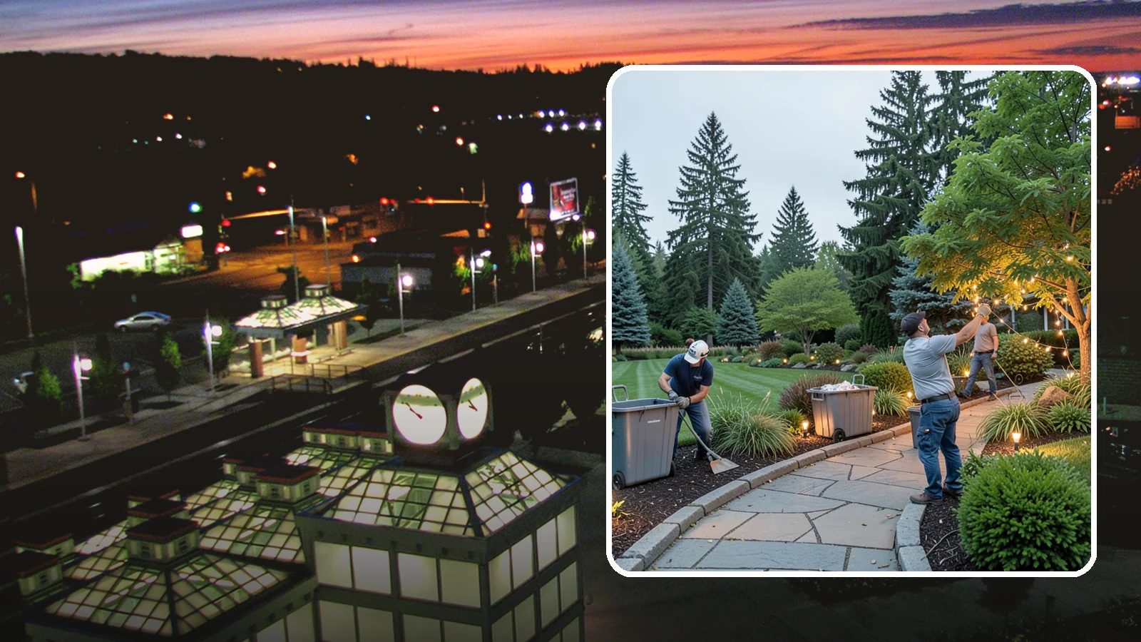 Holiday Lighting Removal in Auburn, King County, WA - We safely take down, sort, and store your holiday lighting once the season ends.