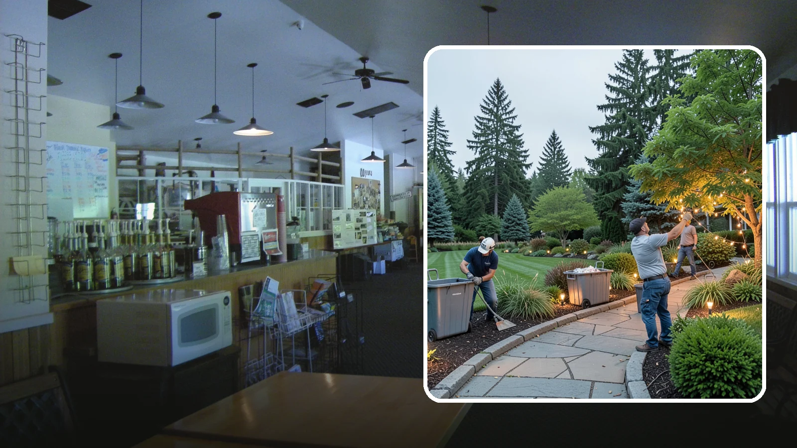 Holiday Lighting Removal in Black Diamond, King County, WA - We safely take down, sort, and store your holiday lighting once the season ends.