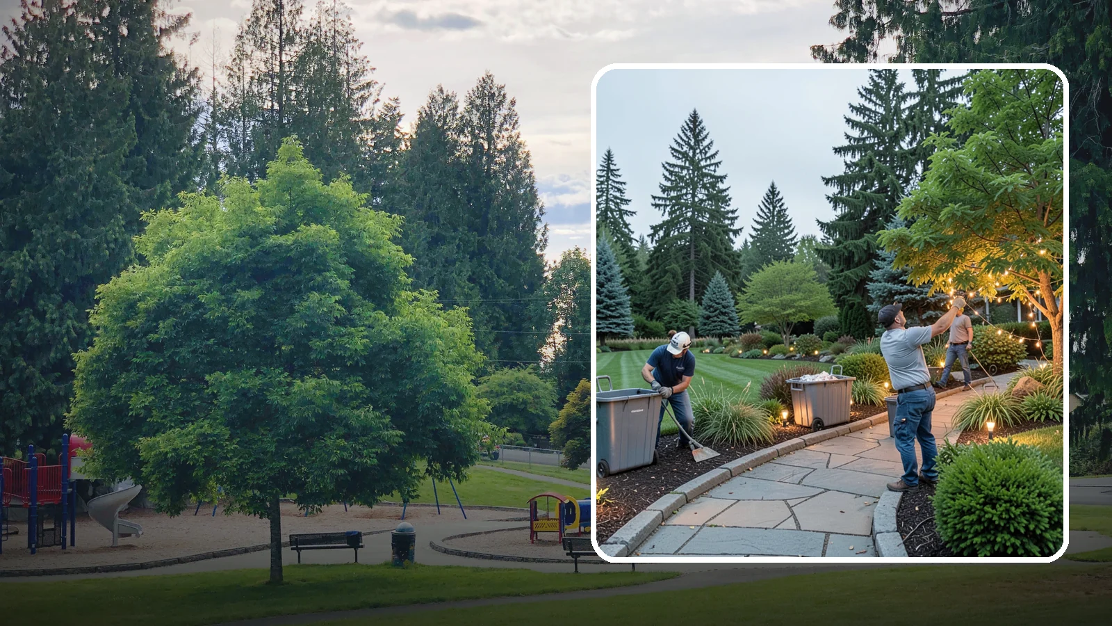 Holiday Lighting Removal in Bonney Lake, Pierce County, WA - We safely take down, sort, and store your holiday lighting once the season ends.