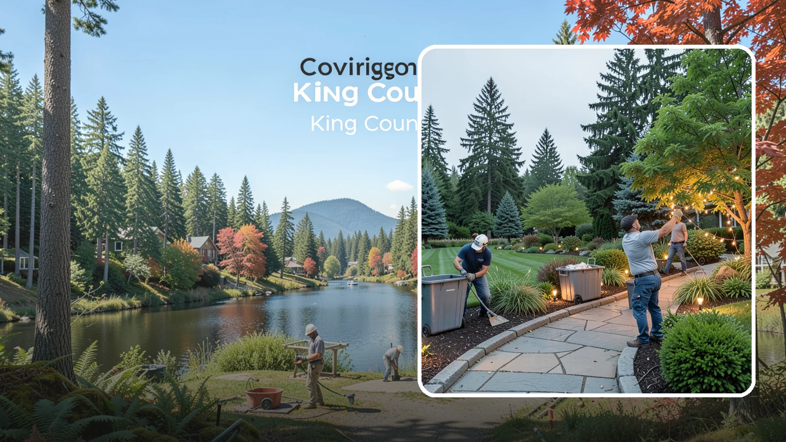 Holiday Lighting Removal in Covington, King County, WA - We safely take down, sort, and store your holiday lighting once the season ends.