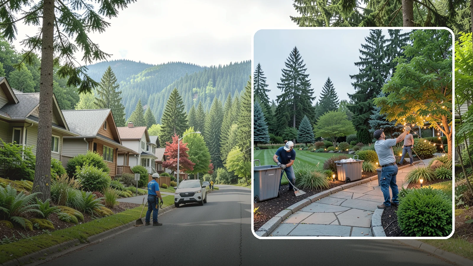 Holiday Lighting Removal in Darrington, Snohomish County, WA - We safely take down, sort, and store your holiday lighting once the season ends.