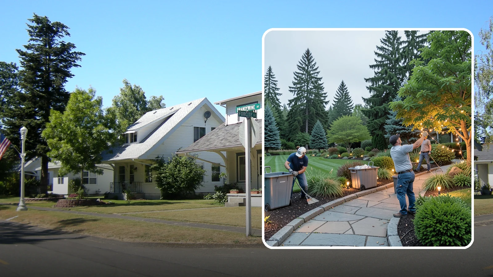 Holiday Lighting Removal in DuPont, Pierce County, WA - We safely take down, sort, and store your holiday lighting once the season ends.