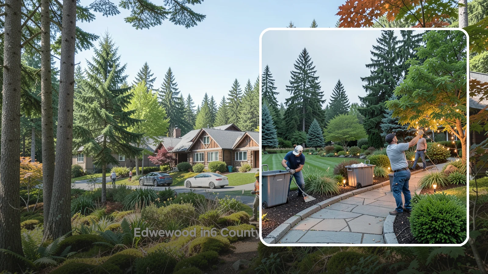 Holiday Lighting Removal in Edgewood, Pierce County, WA - We safely take down, sort, and store your holiday lighting once the season ends.